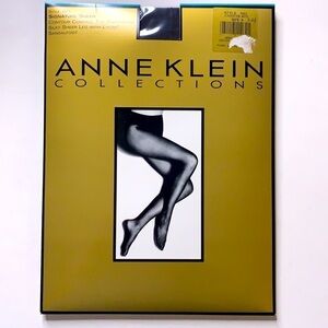 NWT Anne Klein Signature sheer contour control top pantyhose Chocolate